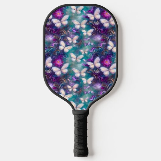 Een mysterie met een vlinderreeks, ontwerp 1 pickleball paddle (Voorkant)