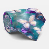 Een mysterie met een vlinderreeks, ontwerp 1 stropdas (Opgerold)