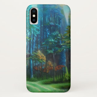 Een mysterieus bos met een kruispunt Case-Mate iPhone case