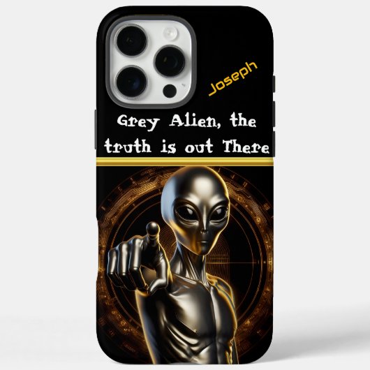 Een mysterieuze alien lonkt uit de schaduwen van A Case-Mate iPhone Case (Achterkant)