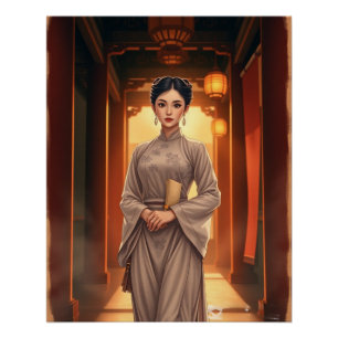 Een mysterieuze Chinese paleismeid Perfect Poster