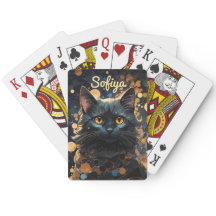 Een mysterieuze majestueuze zwarte kat glitter naa