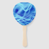 Een mystieke blauwe mist handwaaier (Voorkant)