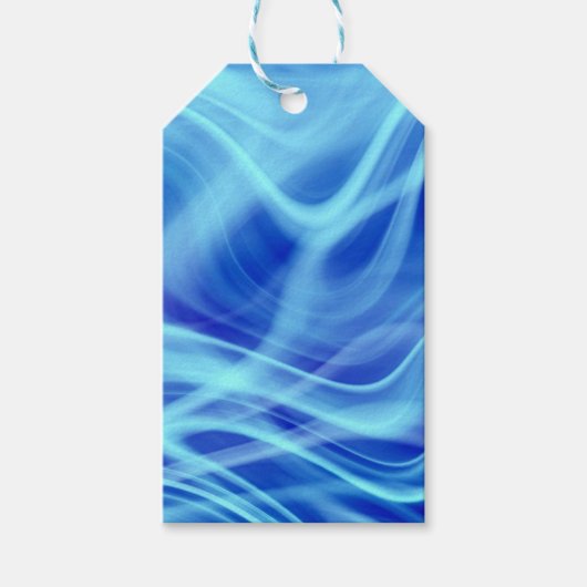 Een mystieke blauwe nevel cadeaulabel (Voorkant)