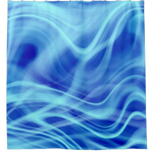 Een mystieke blauwe nevel douchegordijn
