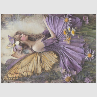 Een mystieke lavendel elf serie ontwerp #7 tissuepapier