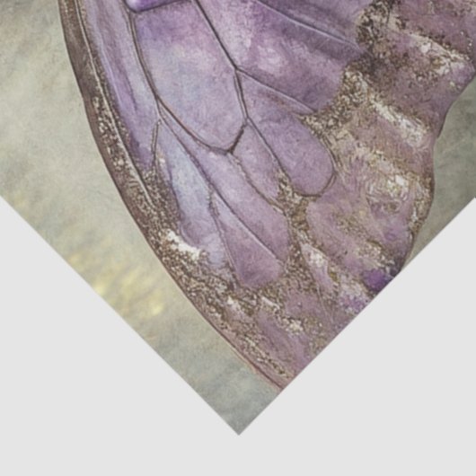 Een mystieke Lavendel Sprookjesserie Ontwerp #4 Tissuepapier (Detail)