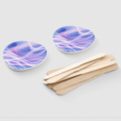 Een mystieke pastelnevel handwaaier (Niet-gemonteerd)