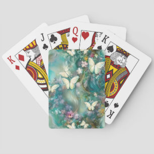 Een Mystieke Vlinder Serie Ontwerp 3 Pokerkaarten