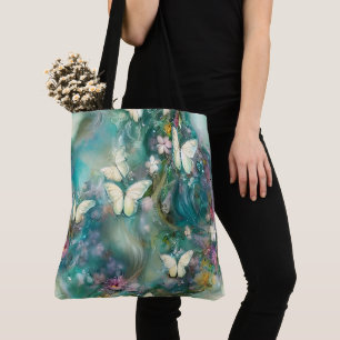 Een mystieke vlinder serie ontwerp 3 tote bag