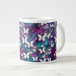 Een mystieke vlinder serie ontwerp 5 grote koffiekop