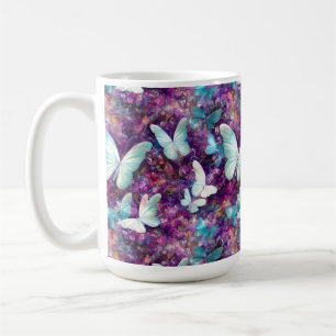 Een mystieke vlinder serie ontwerp 7 koffiemok