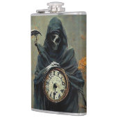 Een mystieke wijze heupfles (Links)