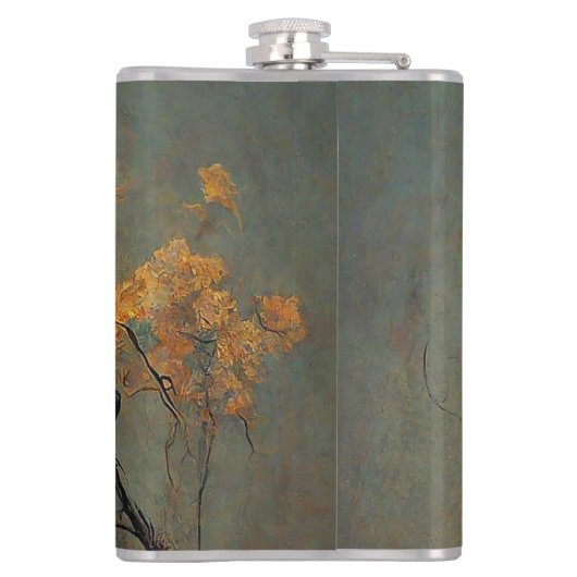 Een mystieke wijze heupfles (Achterkant)