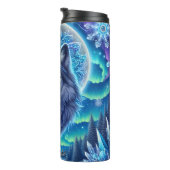 Een mystieke wolfskop onder een maan thermosbeker (Geroteerd rechts)