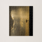 Een mystieke zonsondergang bij terugkeer naar kamp legpuzzel (Verticaal)