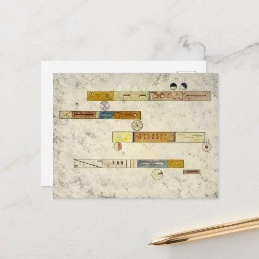 Een na de ander door Wassily Kandinsky Feestdagenkaart (Voorkant / Achterkant in situ)