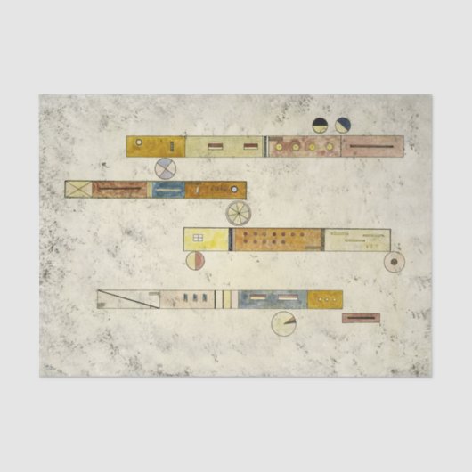 Een na de ander door Wassily Kandinsky Tissuepapier (Voorkant)