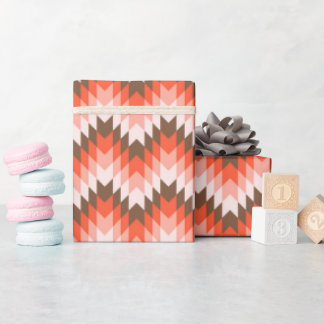 Een naadloos geometrisch chevron patroon met ora cadeaupapier