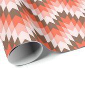 Een naadloos geometrisch chevron patroon met ora cadeaupapier (Rol Hoek)