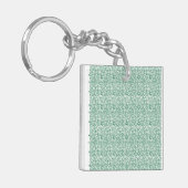 Een naadloos geometrisch patroon met vergrendeling sleutelhanger (Voorkant Links)