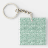 Een naadloos geometrisch patroon met vergrendeling sleutelhanger (Voorkant)