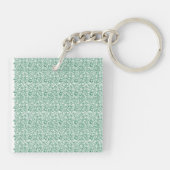 Een naadloos geometrisch patroon met vergrendeling sleutelhanger (Achterkant)