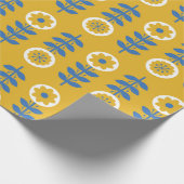 Een naadloos patroon met een gestileerde bloem. Sc Cadeaupapier (Hoek)