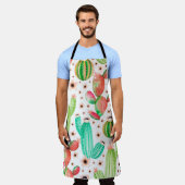 Een naadloos patroon met sachels. Waterverf cactu Schort (Gedragen)