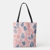 Een naadloos patroon met verschillende gestileerde tote bag (Achterkant)