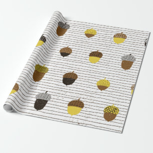 Een naadloos patroon. Najaars decoratie op het opp Cadeaupapier