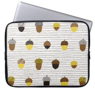 Een naadloos patroon. Najaars decoratie op het opp Laptop Sleeve