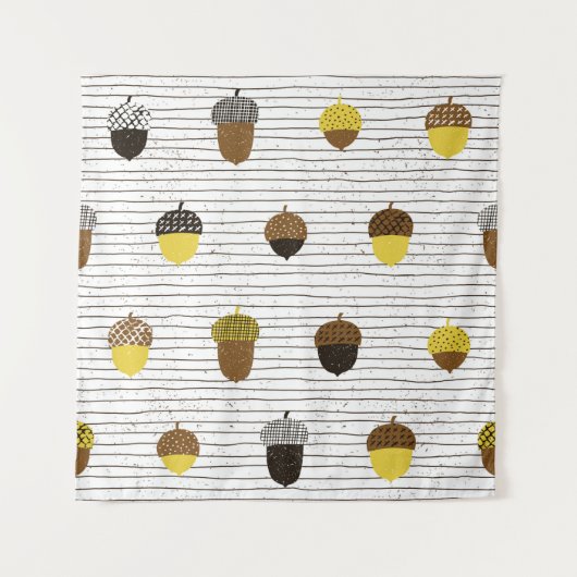 Een naadloos patroon. Najaars decoratie op het opp Wandkleed (Voorkant)