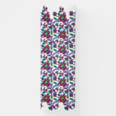 Een naadloos, symmetrisch patroon met herhaling spandoek (Verticaal)