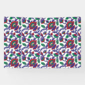 Een naadloos, symmetrisch patroon met herhaling spandoek (Horizontaal)