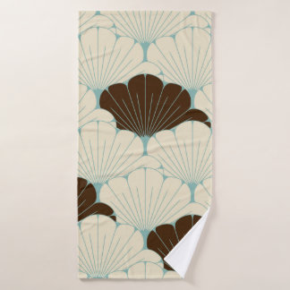 een naadloze tegel in Japanse stijl met exotische  Badhanddoek