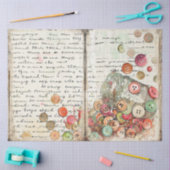 Een naai- Junk Journal-serie ontwerp #14 Tissuepapier (Craft)