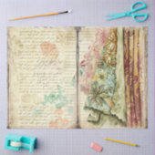 Een naaien Junk Journal Series Design #6 Tissuepapier (Craft)