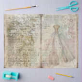 Een naaien Junk Journal Series Design #8 Tissuepapier (Craft)