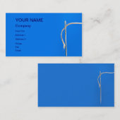 Een naaldarbeiderskaart met naald en draad visitekaartje (Voorkant / Achterkant)