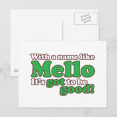 Een naam als Mello Briefkaart (Voorkant / Achterkant)