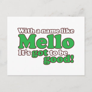 Een naam als Mello Briefkaart