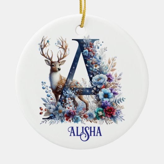 Een naam kerst ornament (Voorkant)