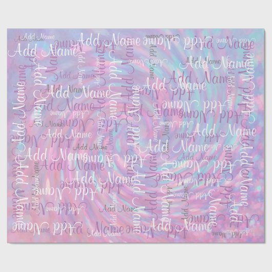 Een naam toevoegen cadeaupapier (Vlak)