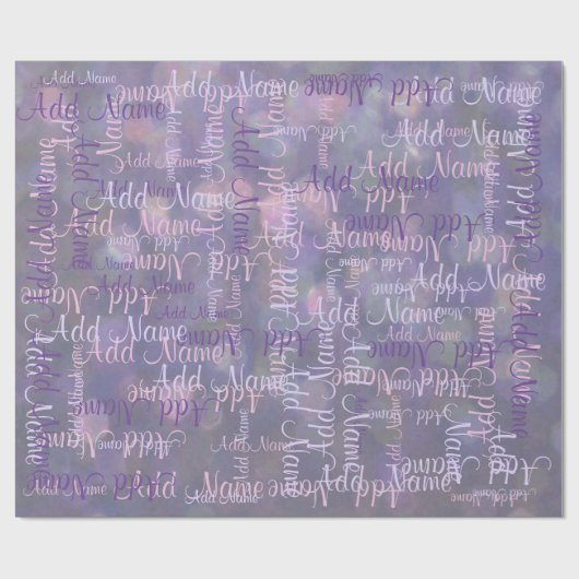 Een naam toevoegen cadeaupapier (Vlak)