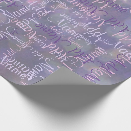 Een naam toevoegen cadeaupapier (Hoek)