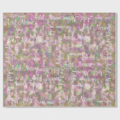 Een naam toevoegen cadeaupapier (Vlak)