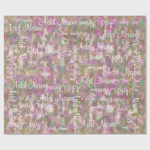 Een naam toevoegen cadeaupapier