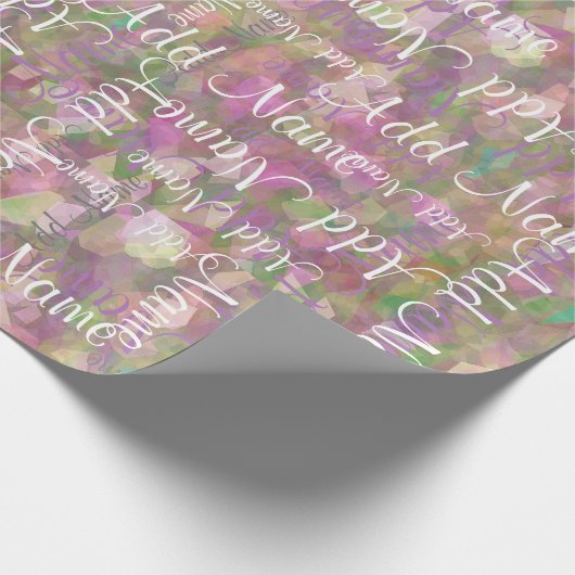 Een naam toevoegen cadeaupapier (Hoek)
