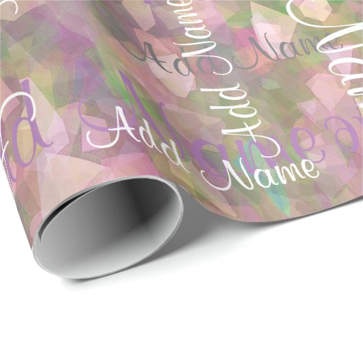 Een naam toevoegen cadeaupapier (Rol Hoek)